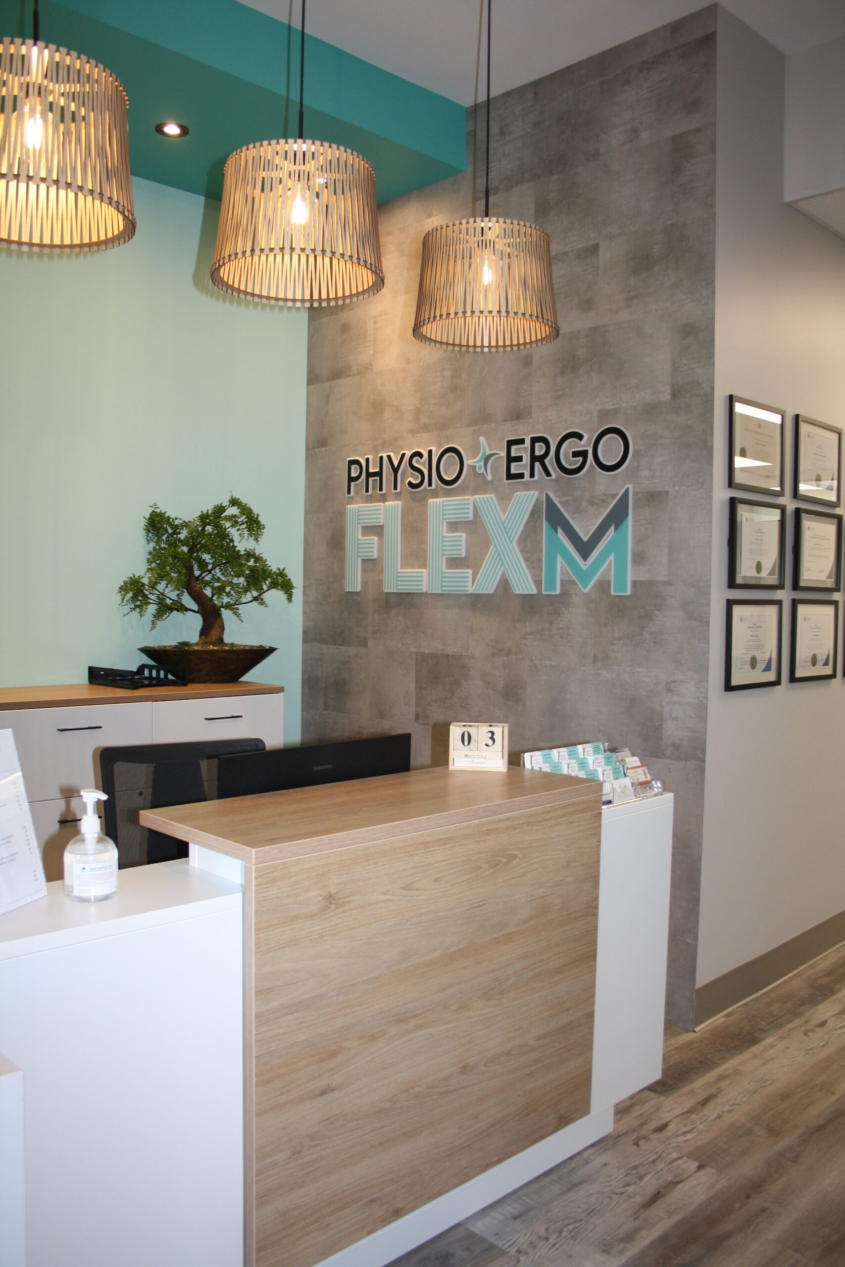 Réception de la clinique PhysioErgo Flexm