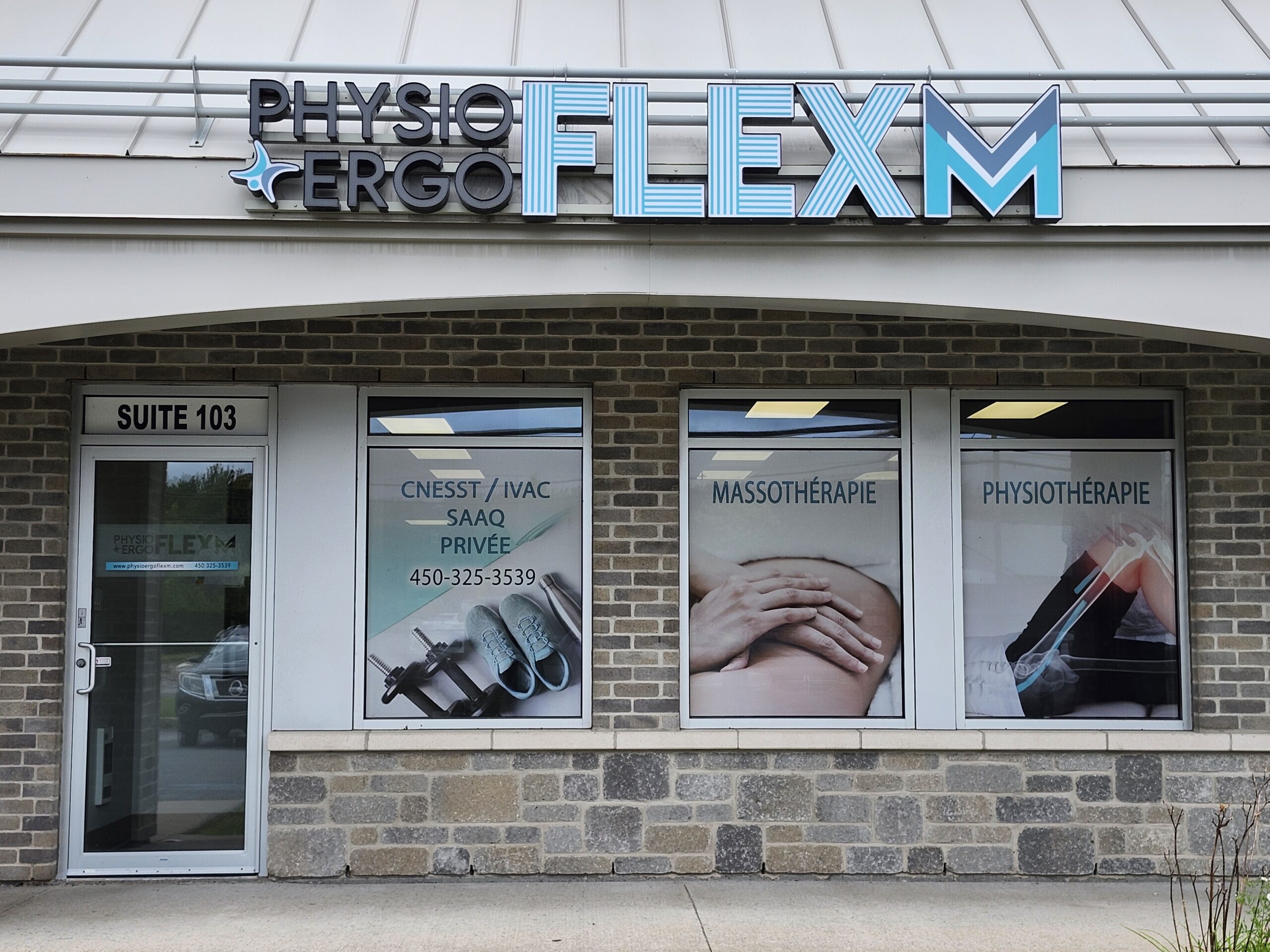 Facade de la clinique PhysioErgo Flexm